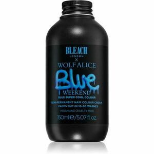 Bleach London Super Cool semi-permanentná farba odtieň Blue Weekend 150 ml vyobraziť