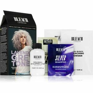Bleach London Toner Kit semi-permanentná farba pre blond vlasy odtieň Lavender Grey 1 ks vyobraziť