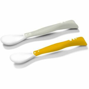 BabyOno Be Active Flexible Spoons lyžička Grey/Yellow 2 ks vyobraziť