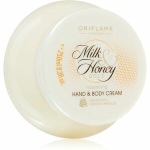 Oriflame Milk & Honey Gold výživný krém na ruky a telo 250 ml vyobraziť