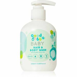 Good Bubble Baby Hair & Body Wash umývacia emulzia a šampón pre deti od narodenia Cucumber & Aloe vera 250 ml vyobraziť