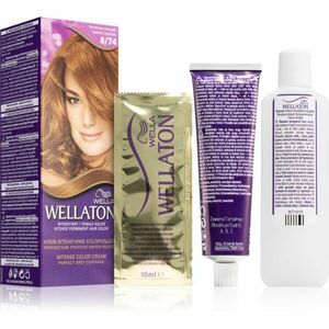 Wella Wellaton Intense permanentná farba na vlasy s arganovým olejom odtieň 8/74 Caramel Chocolate 1 ks vyobraziť
