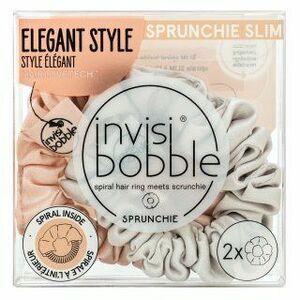 InvisiBobble Sprunchie Slim Bella Chrome Duo gumička do vlasov vyobraziť