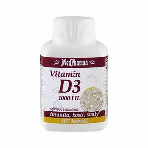 MedPharma Vitamín D3 1000 I.U. vyobraziť