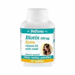 MedPharma Biotín 300 µg Extra vyobraziť