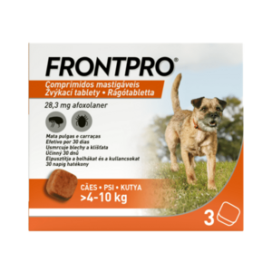 FRONTPRO® antiparazitárne žuvacie tablety pre psy (4-10 kg) vyobraziť