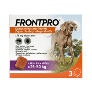 FRONTPRO® antiparazitárne žuvacie tablety pre psy (25-50 kg) vyobraziť