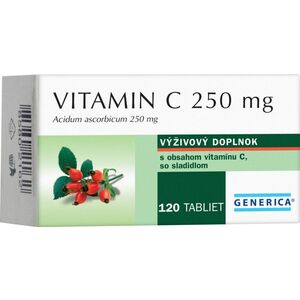 Generica Vitamin C 250 mg 120 tabliet vyobraziť