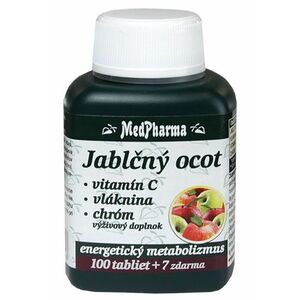 MedPharma Jablčný ocot + Vitamin C + Vláknina + Chróm 107 tabliet vyobraziť
