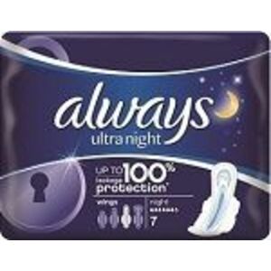 Always ULTRA NIGHT 7 hygienické vložky 7 ks vyobraziť