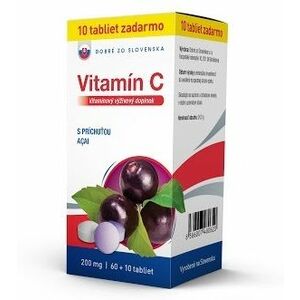 Dobré zo Slovenska Vitamín C 200 mg príchuť ACAI 70 tabliet vyobraziť