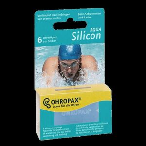 Ohropax Silicon Aqua Ušné vložky v krabičke 6 ks vyobraziť