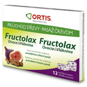 Fructolax Ovocie a vláknina kocky 24 ks vyobraziť