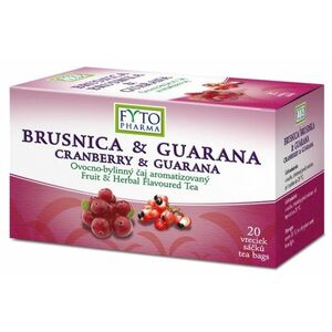 Fyto Pharma Brusnica & guarana ovocno-bylinný čaj v nálevových vrecúškach 20 x 2 g vyobraziť