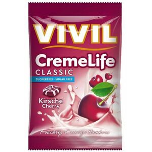 Vivil Bonbons Creme Life Classic drops s višňovo-smotanovou príchuťou, bez cukru, 1 x 110 g vyobraziť