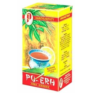Agrokarpaty Pu-erh Bylinná citrónová chuť čaj 20 x 1 g vyobraziť