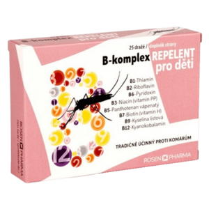 Rosen Pharma B-komplex REPELENT pre deti 25 tabliet vyobraziť