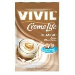 Vivil Bonbons Creme Life Classic drops s kávovo-smotanovou príchuťou bez cukru 110 g vyobraziť