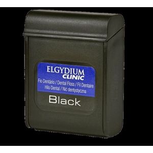 Elgydium Clinic Black Voskovaná dentálna niť s fluoridom 50 m vyobraziť
