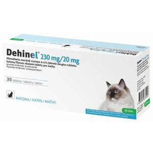 Dehinel 230 mg/20 mg pre mačky 30 tabliet vyobraziť