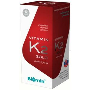 BIOMIN VITAMIN K2 SOLO - Biomin Vitamin K2 Solo 60 kapsúl vyobraziť