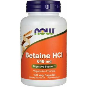 Now Foods NOW Betaine HCL 648 mg Pepsín 150 mg 120 kapsúl vyobraziť