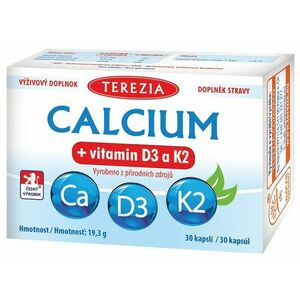 Terezia Calcium + vitamín D3 a K2 30 kapsúl vyobraziť