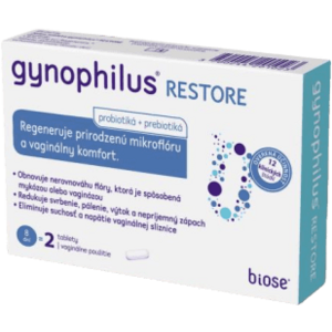 Gynophilus RESTORE vaginálne tablety 2 ks vyobraziť
