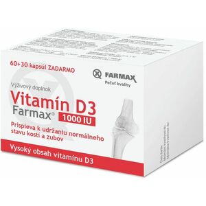 Farmax Vitamín D3 1000 IU 90 kapsúl vyobraziť