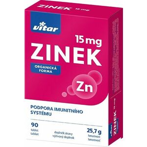 Vitar Zinok 15 mg 90 tabliet vyobraziť