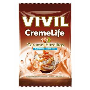 Vivil Bonbons Creme Life Classic drops s karamelovo-lieskovo-orieškovou príchuťou bez cukru 110 g vyobraziť