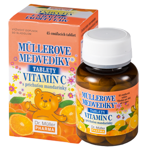 Dr.Muller Müllerove medvedíky® s príchuťou lesných jahôd a vitamínom C 45 ks vyobraziť