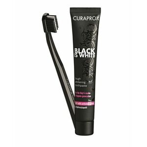 Curaprox Black is White CS 5460 zubná pasta + zubná kefka CS 5460, 90 ml vyobraziť