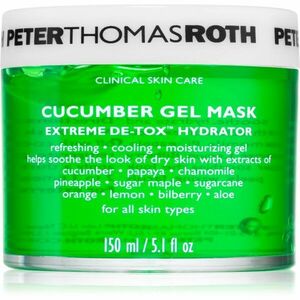 Peter Thomas Roth Cucumber De-Tox Gel Mask hydratačná gélová maska na tvár a očné okolie 150 ml vyobraziť