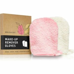 BrushArt Home Salon Make-up remover gloves odličovacia rukavica PINK, CREAM 2 ks vyobraziť