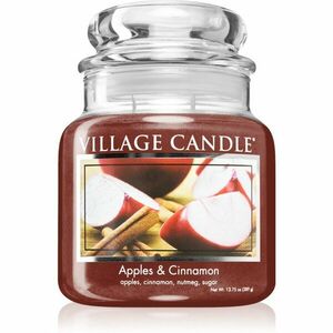 Village Candle Apples & Cinnamon vonná sviečka (Glass Lid) 389 g vyobraziť