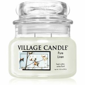 Village Candle Pure Linen vonná sviečka (Glass Lid) 262 g vyobraziť