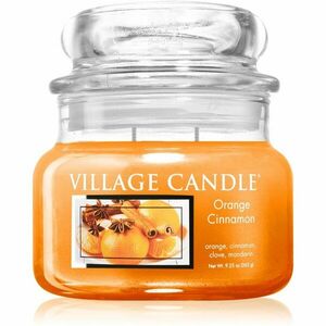 Village Candle Orange Cinnamon vonná sviečka (Glass Lid) 262 g vyobraziť