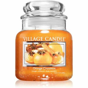 Village Candle Orange Cinnamon vonná sviečka (Glass Lid) 396 g vyobraziť
