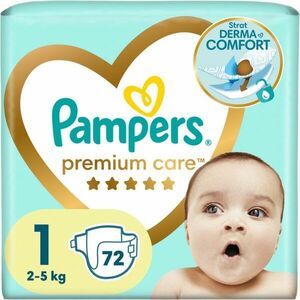 Pampers Premium Care Size 1 jednorazové plienky 2-5 kg 72 ks vyobraziť