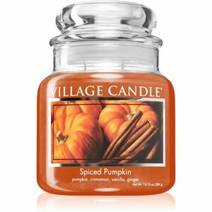 Village Candle Spiced Pumpkin vonná sviečka (Glass Lid) 389 g vyobraziť