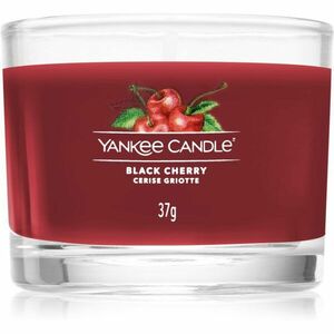 Yankee Candle Black Cherry votívna sviečka glass 37 g vyobraziť