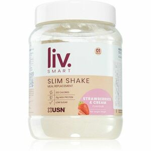 USN LivSmart Slim Shake prášok na prípravu nápoja na podporu chudnutia príchuť Strawberries Cream 550 g vyobraziť