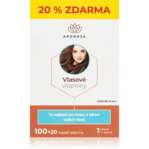 Aporosa Vlasové vitaminy premium kapsuly pre zdravé a krásne vlasy 120 cps vyobraziť