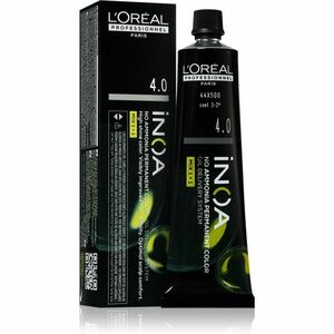 L’Oréal Professionnel Inoa permanentná farba na vlasy bez amoniaku odtieň 4.0 60 ml vyobraziť