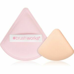 Brushworks Triangular Powder Puff Duo penový aplikátor na make-up vyobraziť