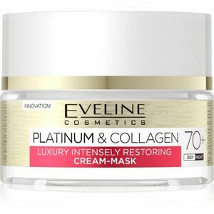 Eveline Cosmetics Platinum & Collagen obnovujúca krémová maska 70+ 50 ml vyobraziť