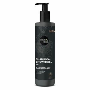 ORGANIC SHOP Sprchový gél a šampón 2 v 1 Blackwood a mäta 280 ml, poškodený obal vyobraziť