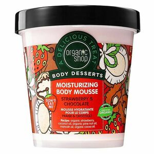 ORGANIC SHOP Body Desserts Hydratačná telová pena Jahody a čokoláda 450 ml vyobraziť