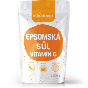ALLNATURE Epsomská soľ s vitamínom C 1000 g vyobraziť